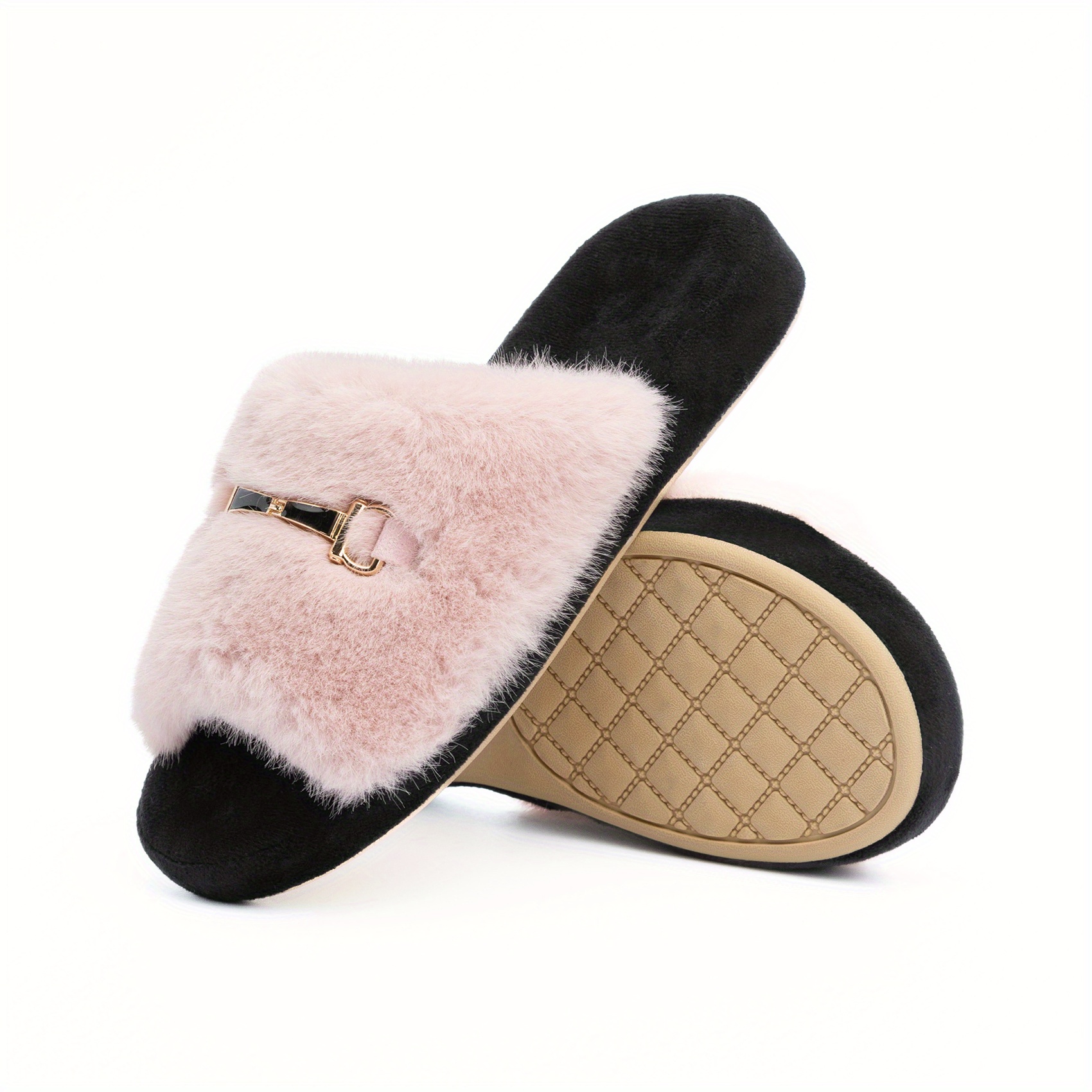 Arch Support House Slippers for Women Indoor Outdoor with Summer Open Toe  Fuzzy Womens Slide Slippers Sandals Shoes