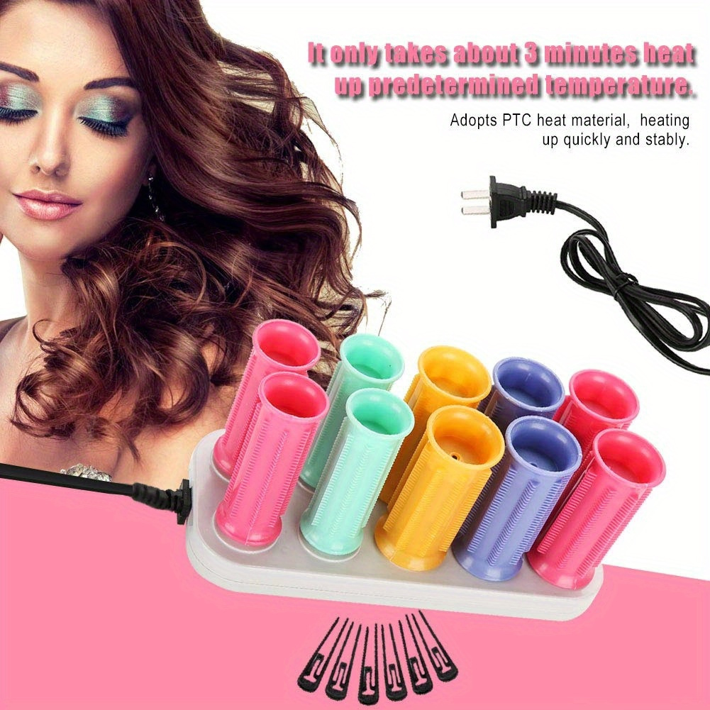 

Professional Electric Heated Roller Curling Roll Hair Tube No Hair Injury Charging Type Hair Styling Tool