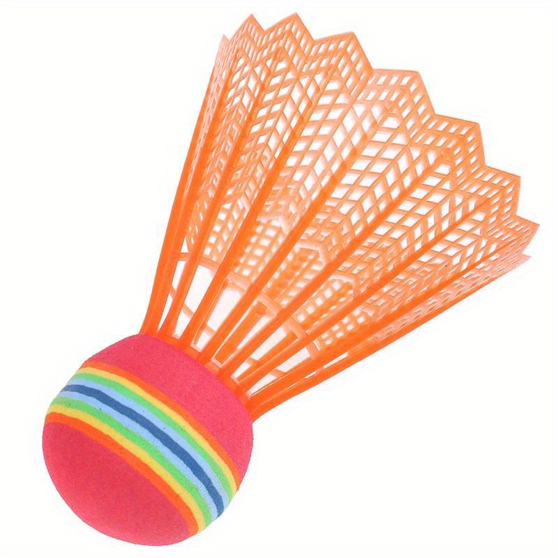 5 pack mixed color badminton shuttlecocks durable pa nylon lightweight easy to track ideal for outdoor   complete badminton set details 9