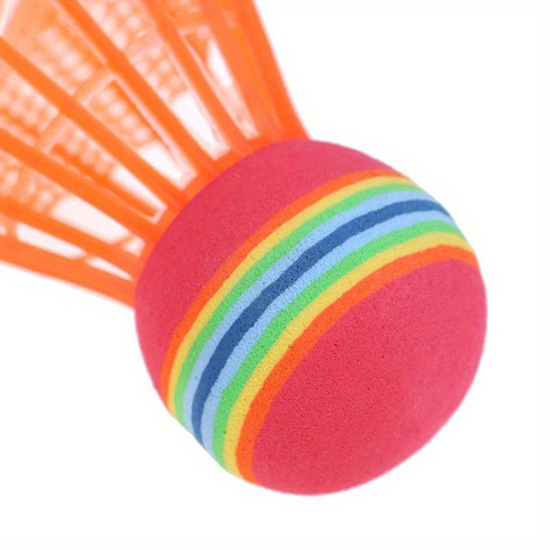 5 pack mixed color badminton shuttlecocks durable pa nylon lightweight easy to track ideal for outdoor   complete badminton set details 12