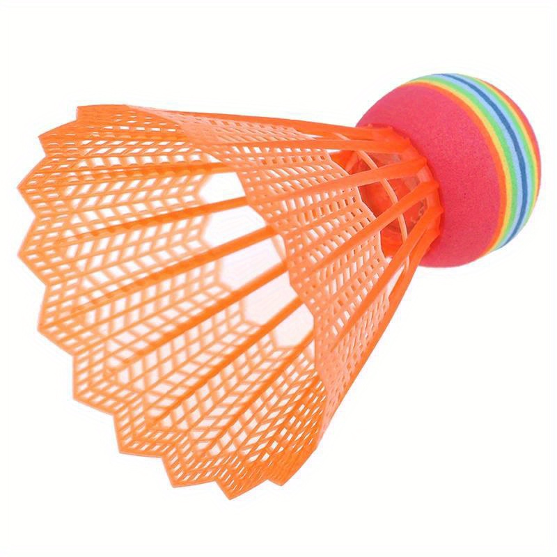 5 pack mixed color badminton shuttlecocks durable pa nylon lightweight easy to track ideal for outdoor   complete badminton set details 10