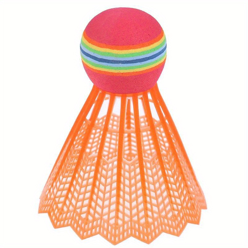 5 pack mixed color badminton shuttlecocks durable pa nylon lightweight easy to track ideal for outdoor   complete badminton set details 8