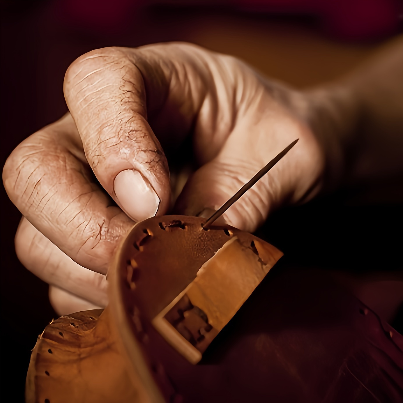 

Ensemble d'aiguilles à coudre en cuir 9 pièces - Acier inoxydable, grand chas, pointe émoussée pour la couture à la main et l'artisanat