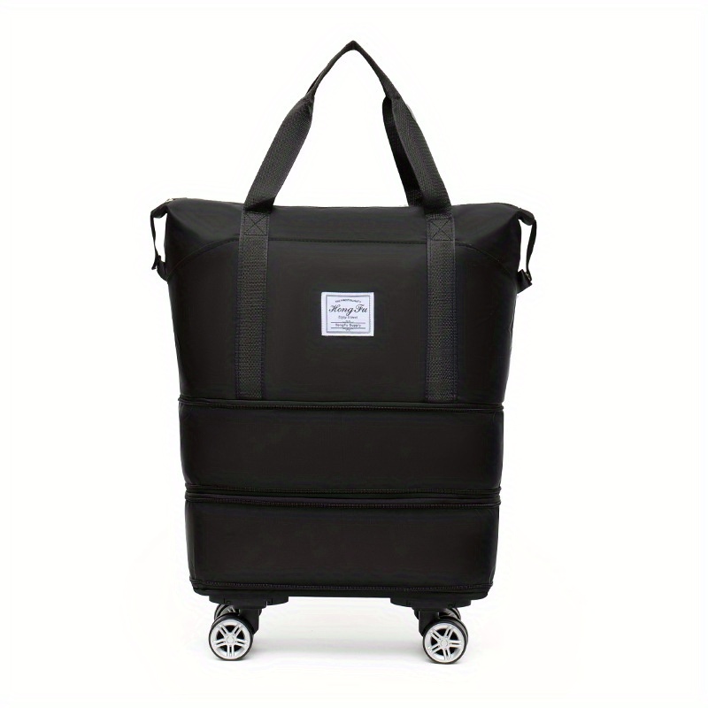 TEMU Large-capacity Luggage Bag Double-layer Expandable Storage Luggage Bag Short Distance Maternity Students Start School Universal Wheel Travel Bag