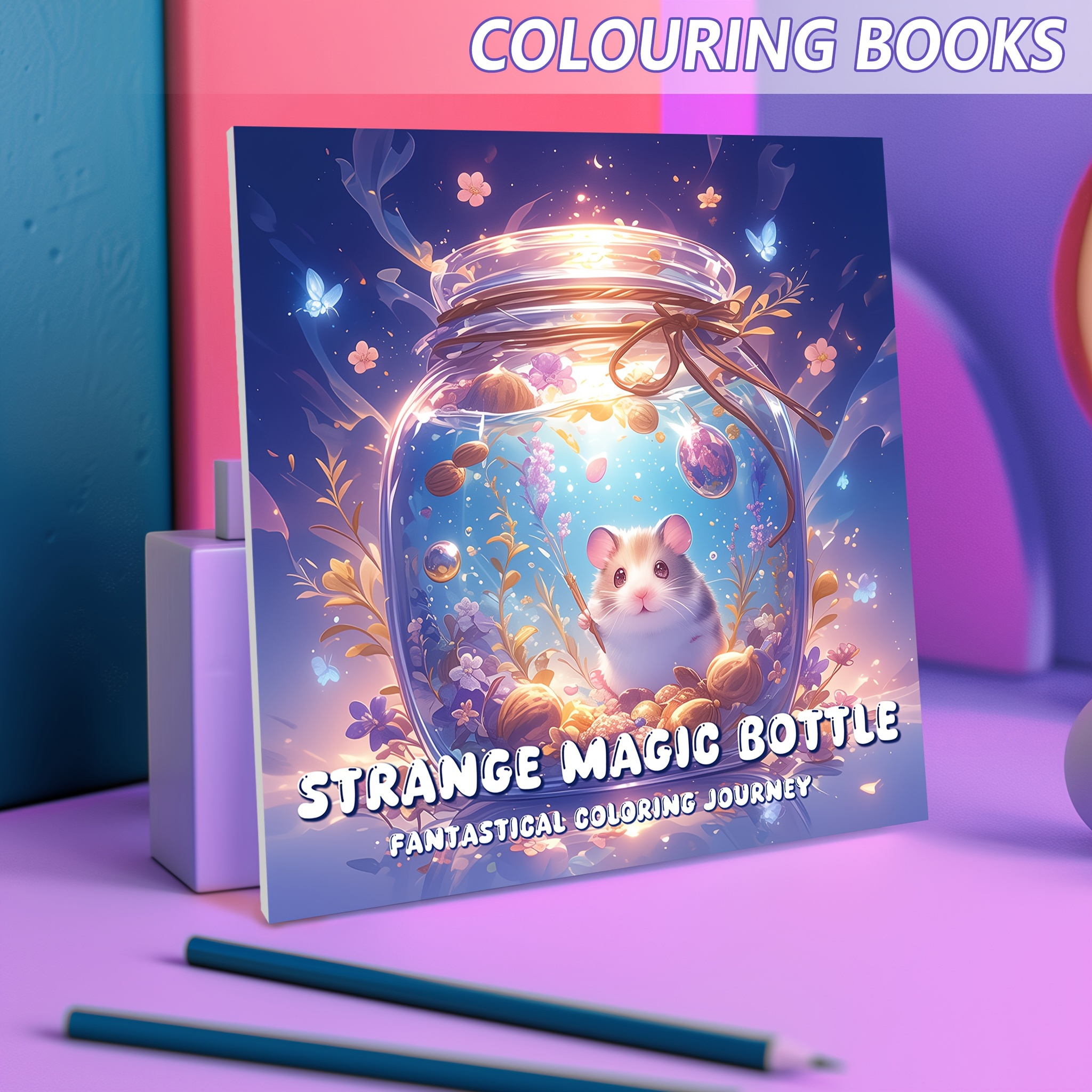 

Bottle Deluxe Coloring Book: 22 Pages, Paper, Intricate Patterns, Suitable For Teens And Adults, Perfect Gift For Valentine's Day, Halloween, Birthday, And Festivals