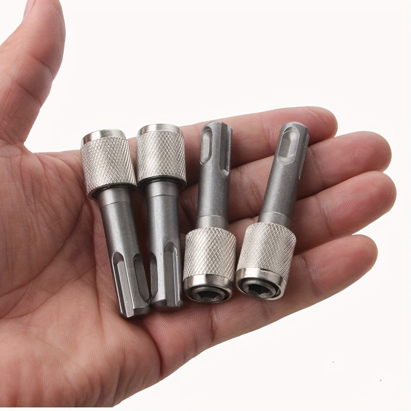 TEMU 4pz Portapunte a Sgancio da SDS a Codolo Esagonale per Foratura Manuale Versatile, Inserimento Punte Cacciavite per Metallo Senza Elettricit�