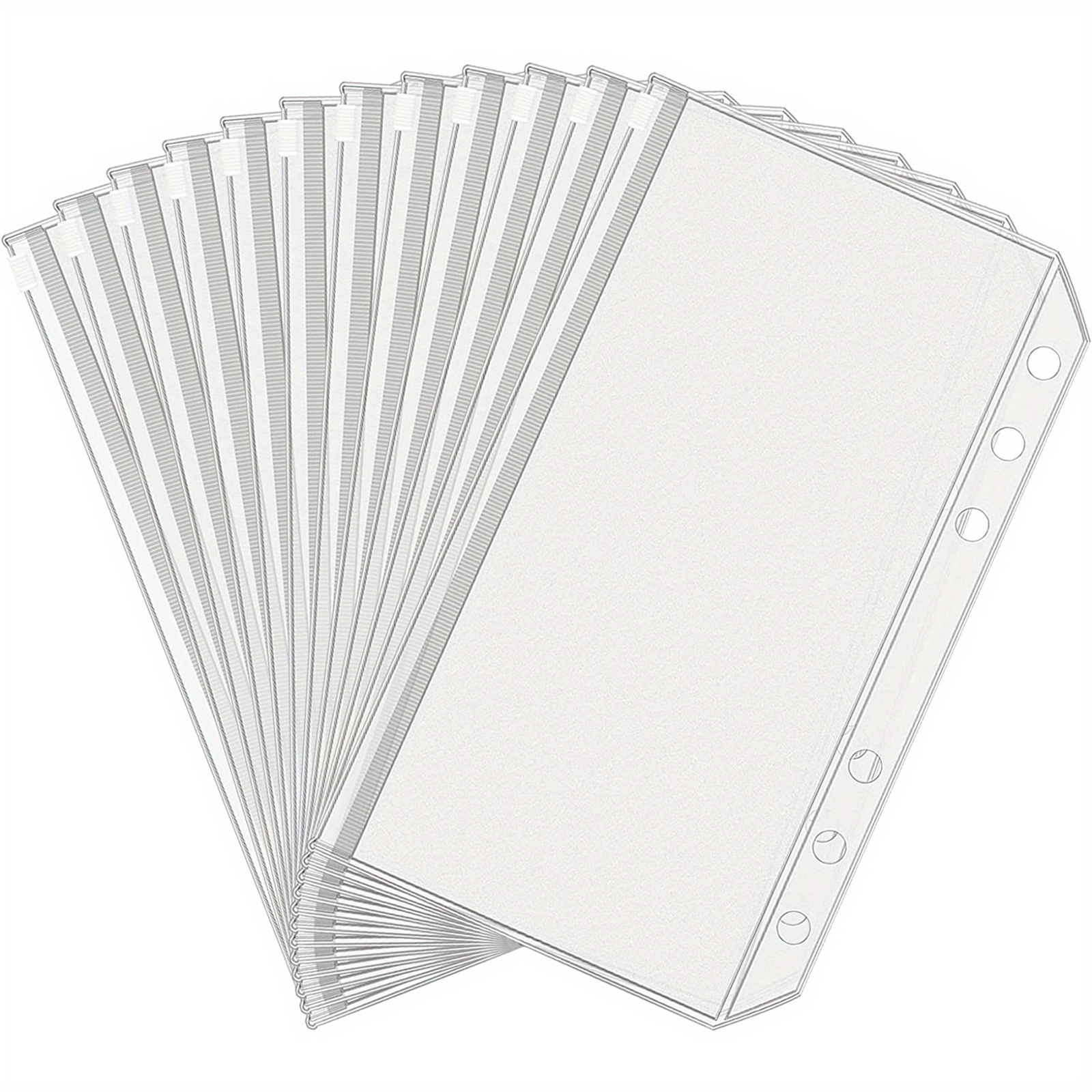 12pcs A6 Waterproof Cash Envelopes - Durable Zipper Pouches For 6-ring Budget Binders, Ideal For Organized Finances & Easy , Cash Envelope Binder, Effortless Document Filing