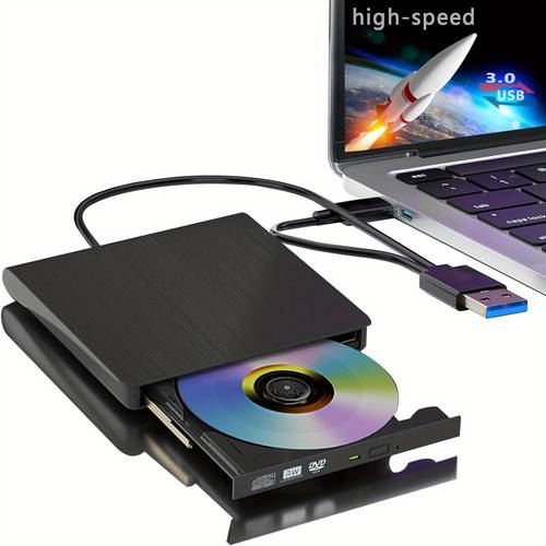 external cd dvd drive for laptop usb 3 0 portable rw drive dvd player for laptop cd rom burner compatible with laptop desktop pc windows os