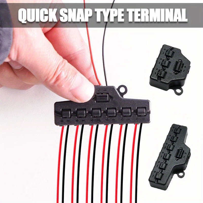 

18+ Terminal Wire Connector For Led, Compact Portable Plastic Splitter - Press Design, 2-12