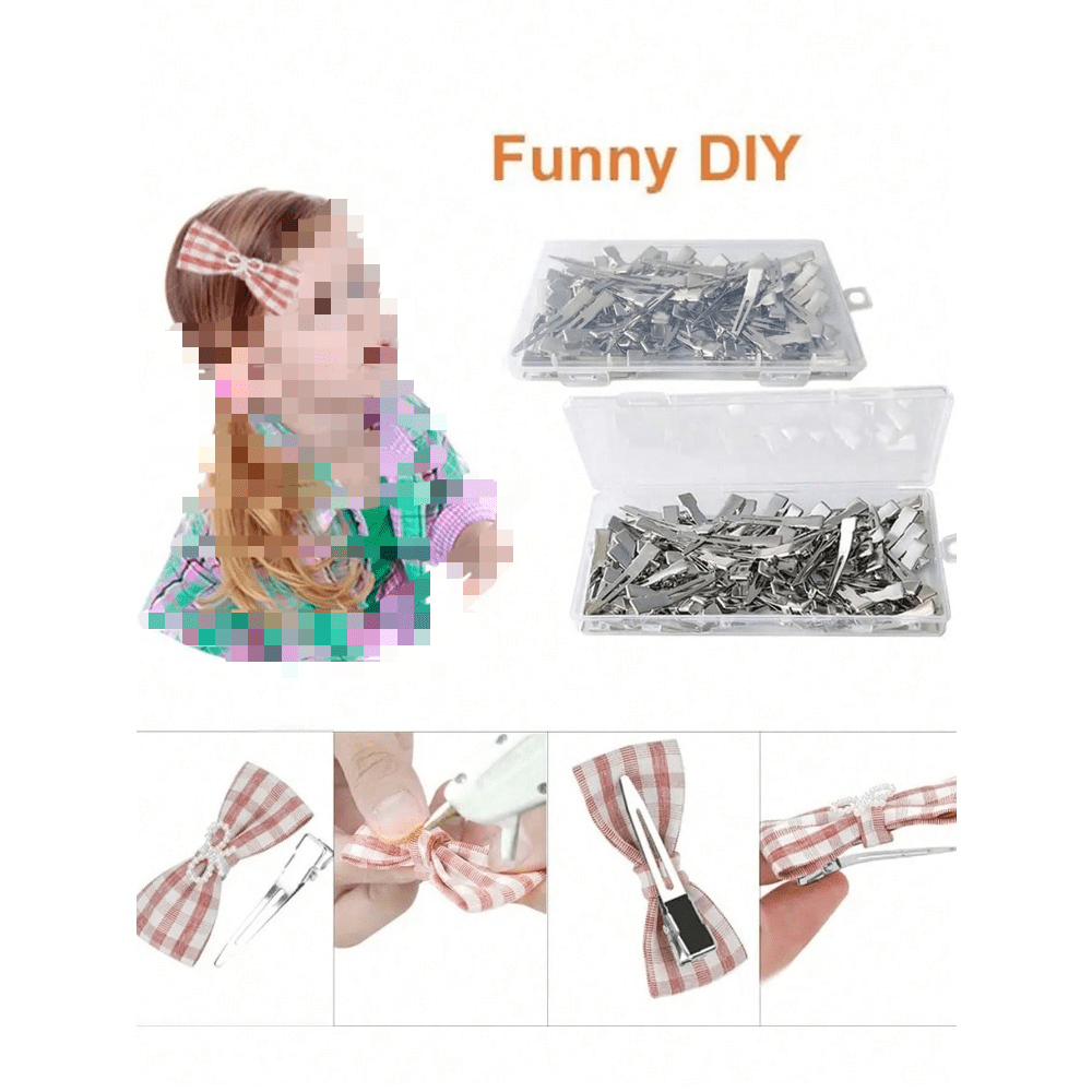 40 Pièces Pince Cheveux Métal Pince Crocodile Cheveux Alligator Barrette 5,5Cm Pinces À Bec