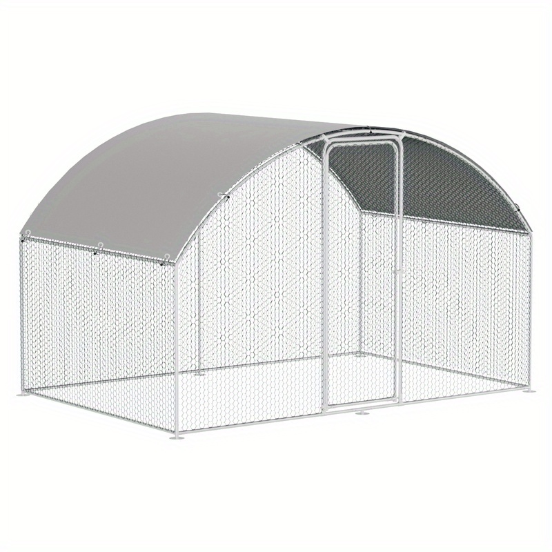 

Poulailler toit enclos XL avec serrure, 3x2x2m/3x4x2m acier galvanisé poulailler enclos extérieur volaille maison, pour cage à poules animaux cage à oiseaux cage pour animaux de compagnie