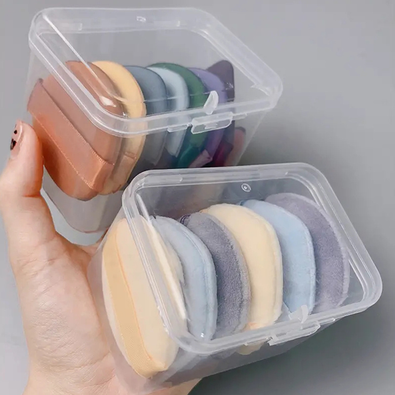 

Portable Transparent Square Storage Box For Makeup, Jewelry, Beads, And Art Supplies