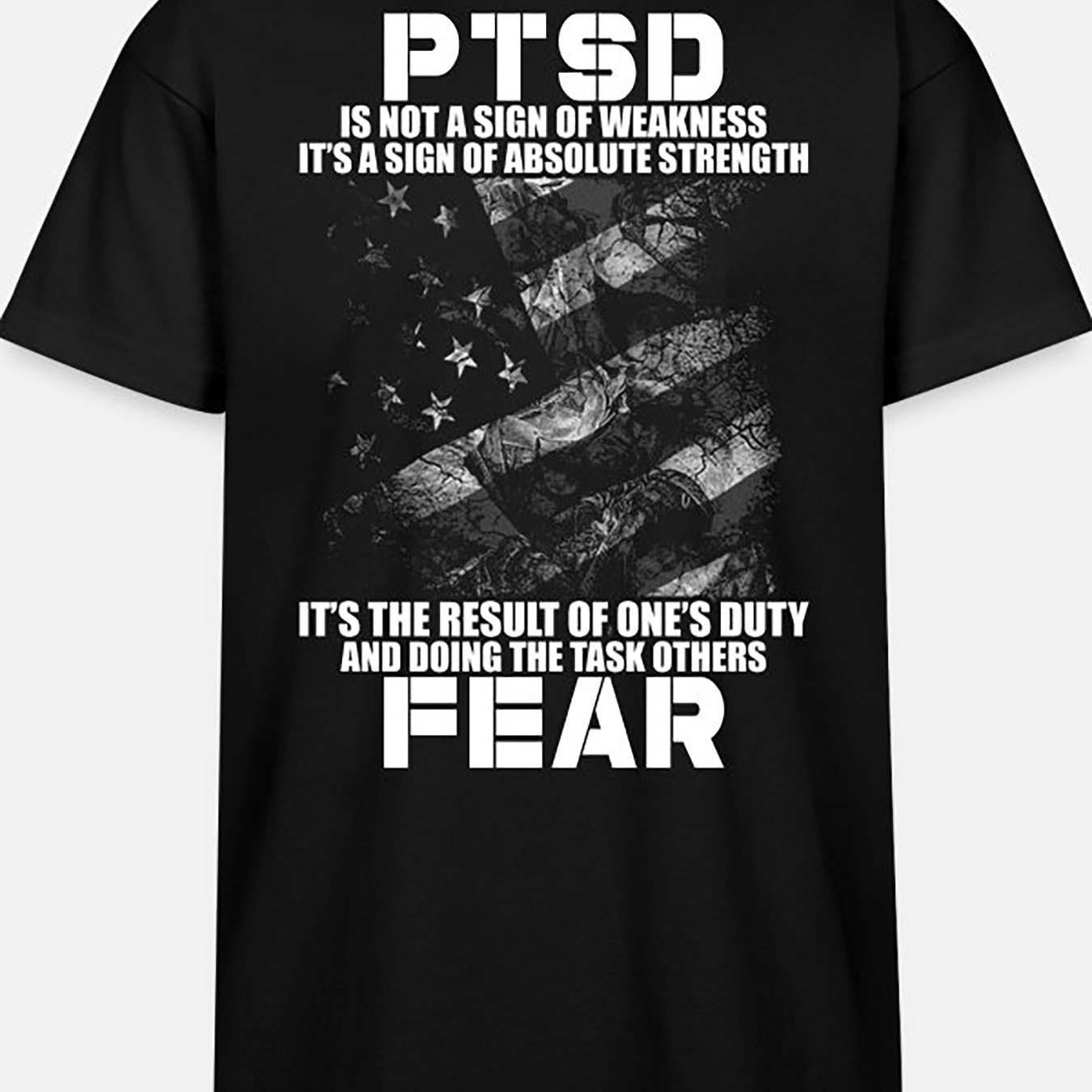 

Ptsd-5892 Funny Men's Short-sleeved T-shirt Series In Black