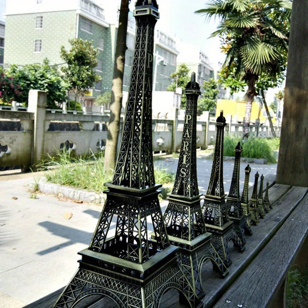 

Parisian Souvenir - Vintage Bronze Metal Statue, Classic Tabletop Decor For