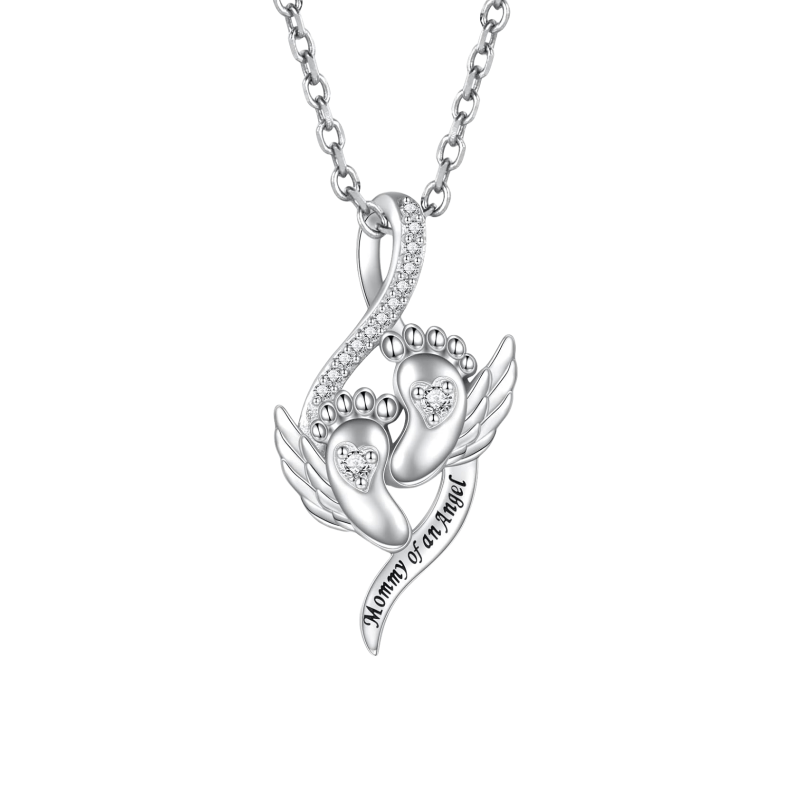 TEMU Fashionable And Elegant Necklace Featuring Shining Feet, Perfect For Parties And As A Christmas Gift