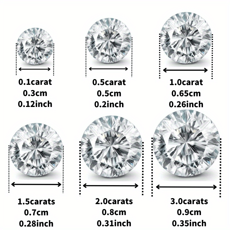 Women's 0.5/1/2/3 Carat Light Blue Moissanite Stud Earrings