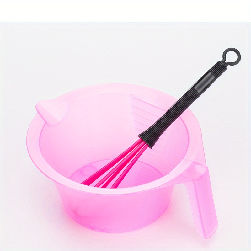 Image of Set Of 2 High-quality Hair Coloring Tools - Trendy Mixing Bowl And Whisk For Easy Application Of Color - Additions For Smooth Mixing Of Dye Cream