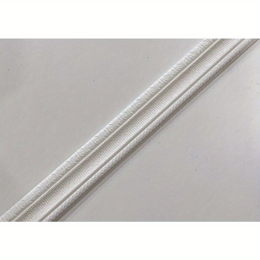 1pc 3d Pattern Sticker Wall Skirting Border Self Adhesive Household For Background Sticker 3d