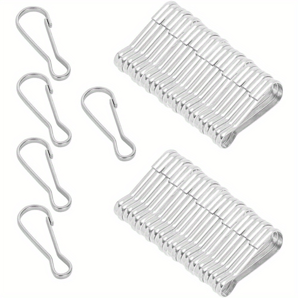 Image of 50pcs Of Rust-proof Lanyard Spring Hook - Inch Spring For Key Chains, Id Cards And Crafts