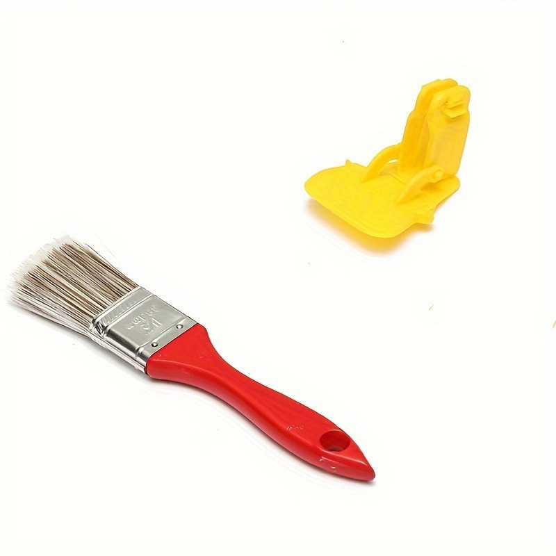 TEMU 2 pezzi/Set Pennello per pittura resistente pennello pulito con in legno strumento per cornice parete soffitto bordi rifiniture
