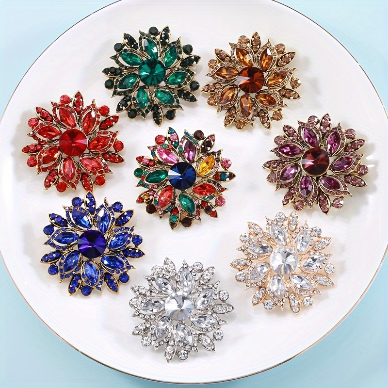 

Glitter Flower Brooch Women's Brooch Women's Fashion Accessories Fine Jewelry