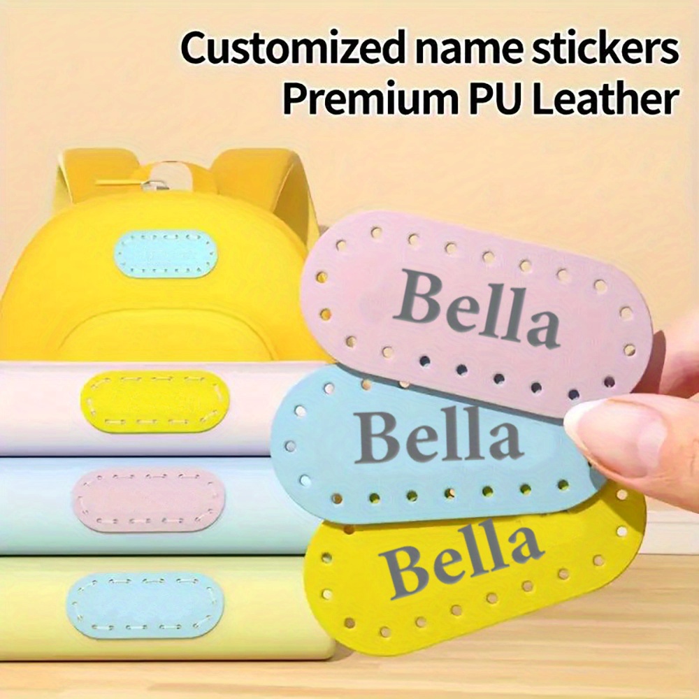 

12pcs Waterproof Name Tags For Kids - Rectangle Personalized Labels For School Bags, Uniforms, Clothes, Quilt, Multipurpose, Tear-resistant, Durable - Ideal For School Essentials