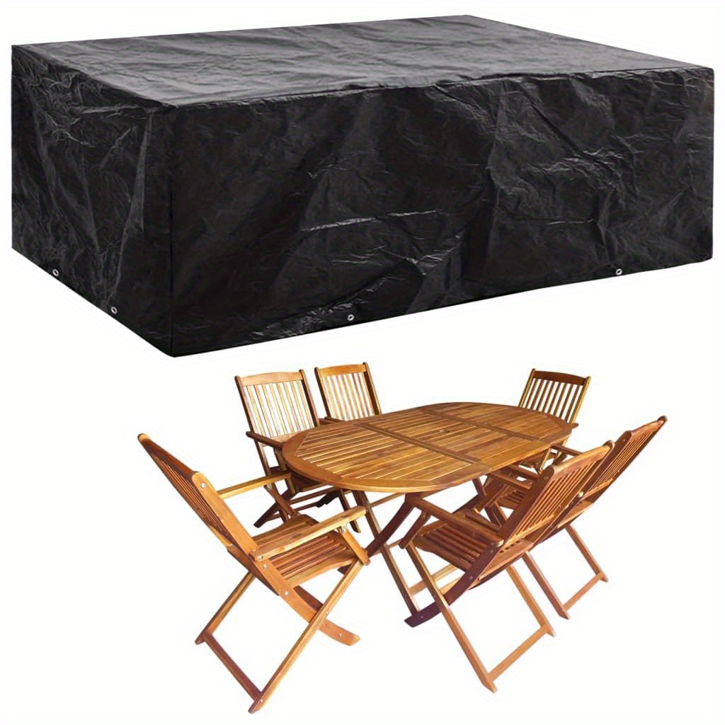 

Housse de mobilier de jardin 8 œillets 242x162x100 cm