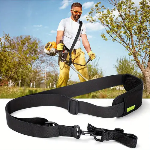 universal trimmer shoulder strap harness grass edger lawn adjustable black