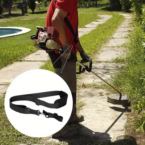 universal trimmer shoulder strap harness grass edger lawn adjustable black