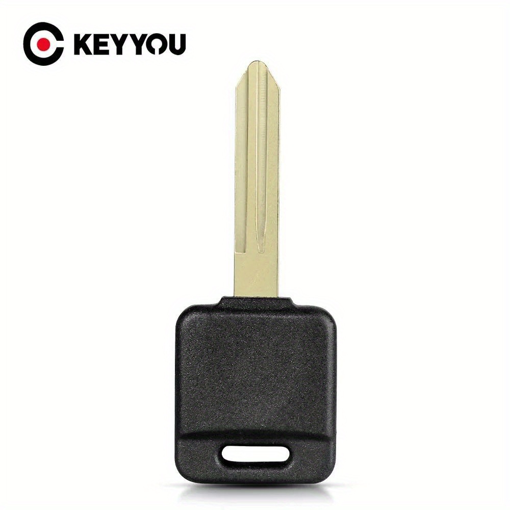 TEMU Keyyou Replacement Transponder Key Shell Case For Versa Tiida Sunny March No Chip