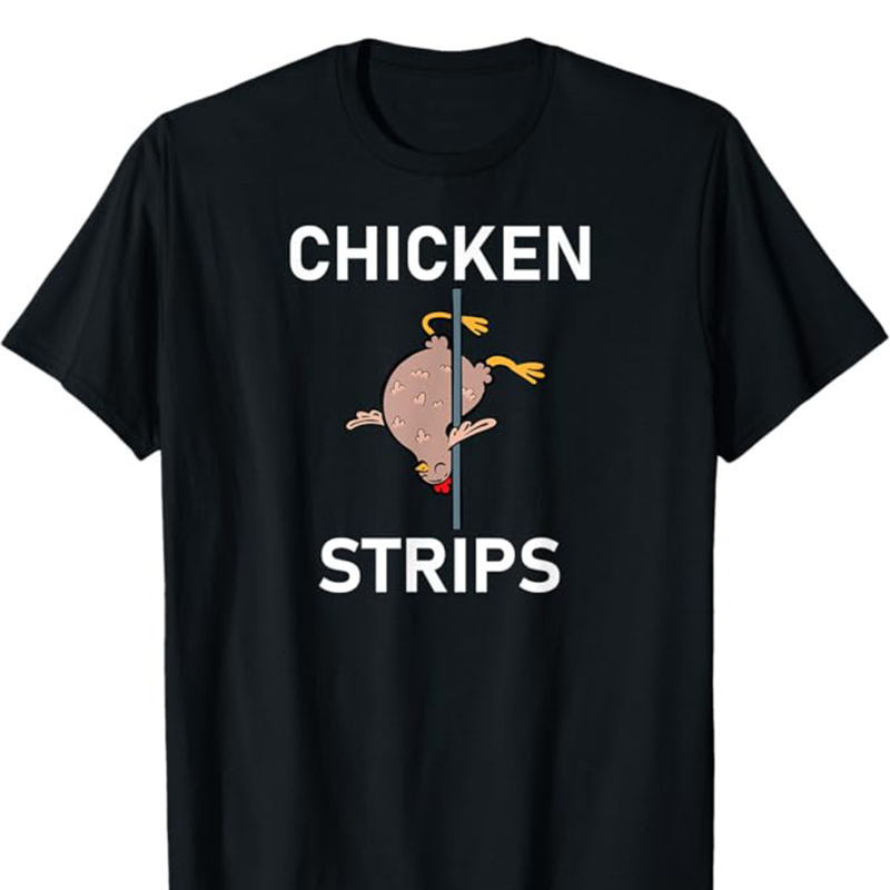 

Chicken Print Men's Cotton T-shirt, Casual Short Sleeve Crew Neck T-shirt, Men' For Outdoor