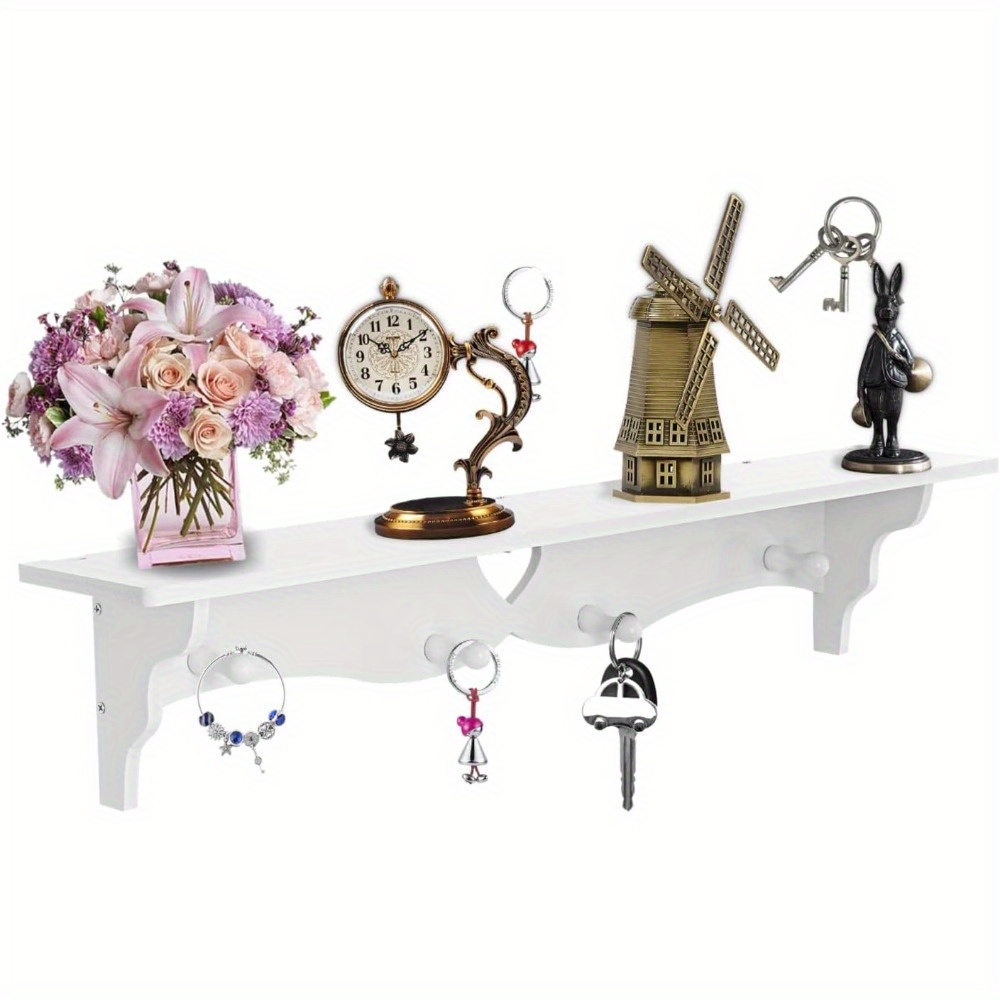TEMU 1pc Heart Floating Shelves Shaped Floating Wall Shelf Storage Shelf Mounted Storage Display Rack Bookshelf For Home Storage Decoration