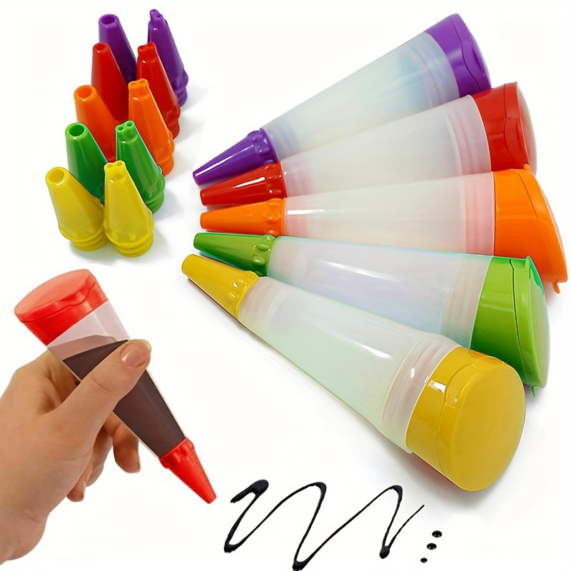 

1 ensemble de pistolets à douille en plastique pour glaçage, outils de décoration de gâteaux, tubes à presser pour décoration de desserts avec embouts, fournitures de pâtisserie DIY