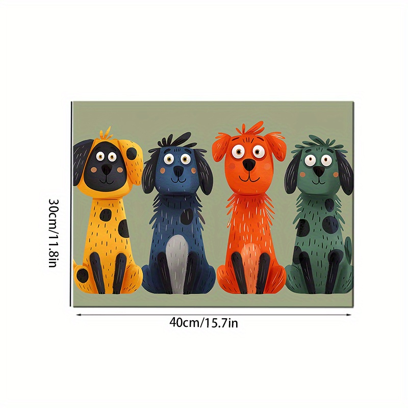1pc/pet Feeding Mat, Dish Mat, Absorbent And Quick-drying, Feeding Mat, Pet Supplies, Easy To Care, Suitable For