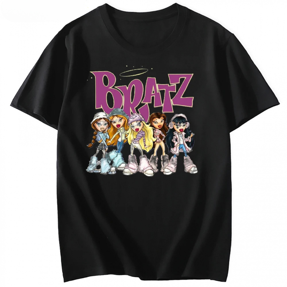 

Payeah Bratz Women T-shirt Short Sleeve Tshirt Oversized Casual T Shirt Harajuku Tshirts Clothes Men Graphic Tops Cute Summer Clothing