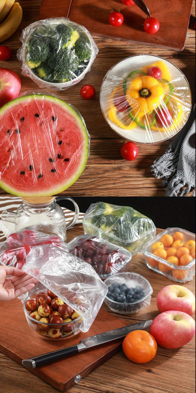 50   pack reusable non stick elastic food storage bags vacuum seal silicone lid for kitchen food preservation details 3