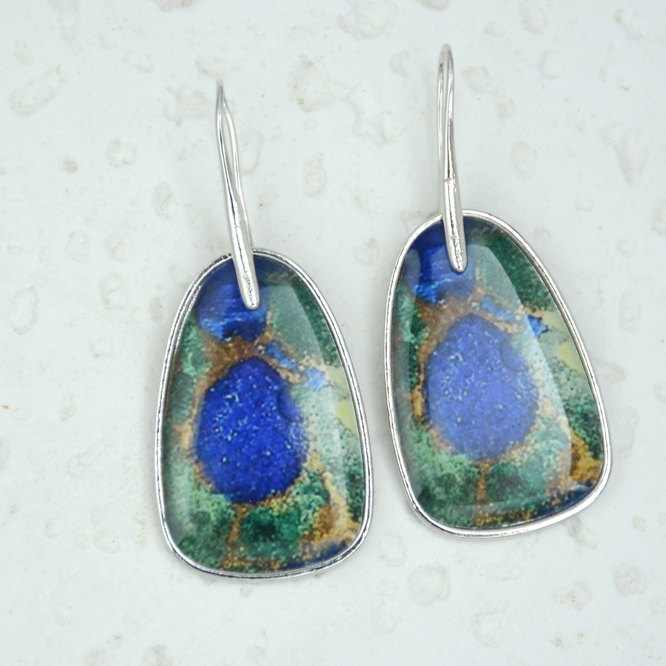 TEMU Set Of 2 Vintage Bohemian Style Geometric Drop Earrings, Perfect For Birthday Celebrations, Anniversary Presents, Or Valentine's Day Gifts