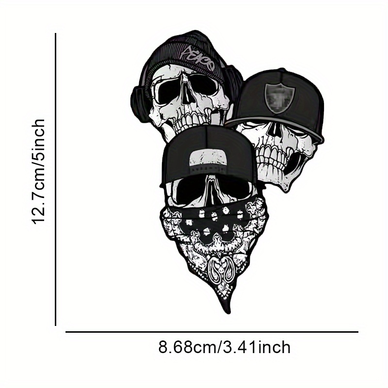 Pvc Stickers - Trendy Hip-hop Style With A Hat And Scarf, Decorative Vinyl Sticker For Covering Scratches On Car Windows