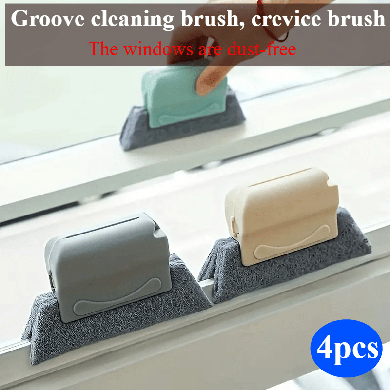 

Pack Of Four, Window Crevice Cleaning, Stove Cleaning Brush, Range Hood Cleaning Brush, Sink Cleaning Brush - Clean Dust And Stains With This Powerful Groove Cleaning Brush - Home And Crevices