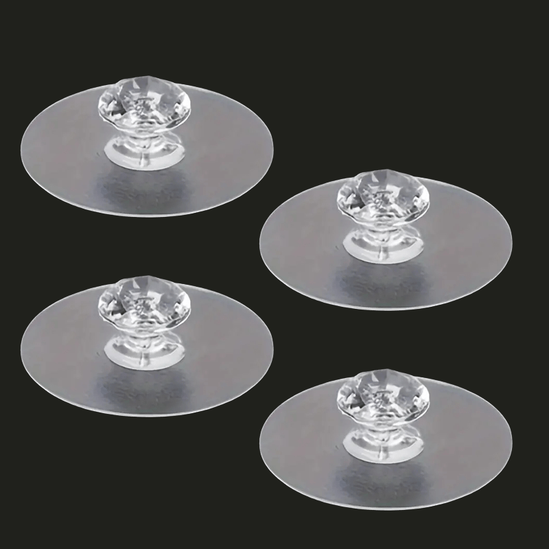 1pc/4pcs/6pcs Multifunctional Auxiliary Handles, Suitable For Smooth Surfaces, Cabinets, Drawers, Sliding Doors, Toilets, Spherical Handles, Effortless Pushing And Pulling, No Drilling Installation