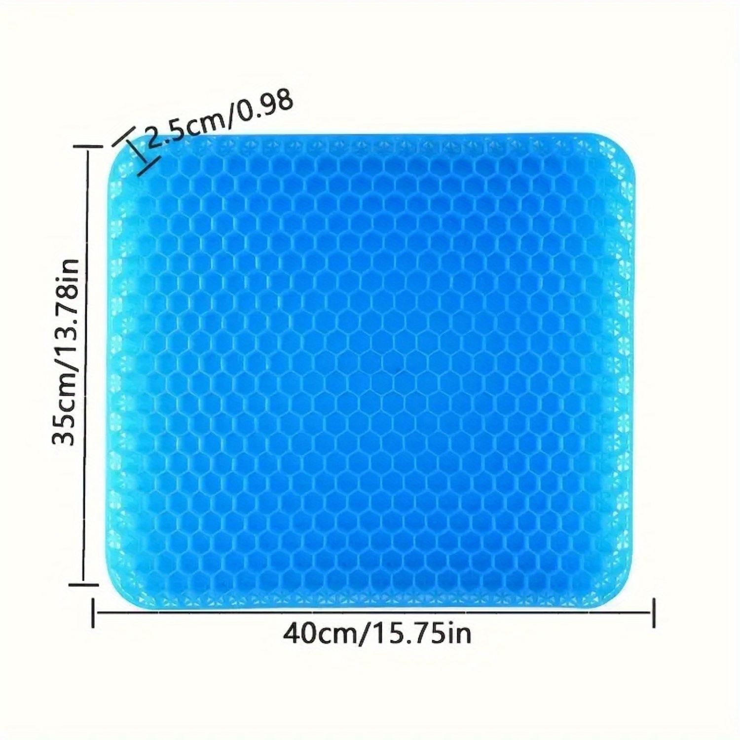 Extra-Large Gel Honeycomb Cushion, Suitable for Prolonged Sitting (Super Large And Thick), Soft And Breathable Wheelchair Gel Seat Cushion Reduces Sweating, Alleviates Buttock Pain, Office Chair Gel Cushion. - Image 5