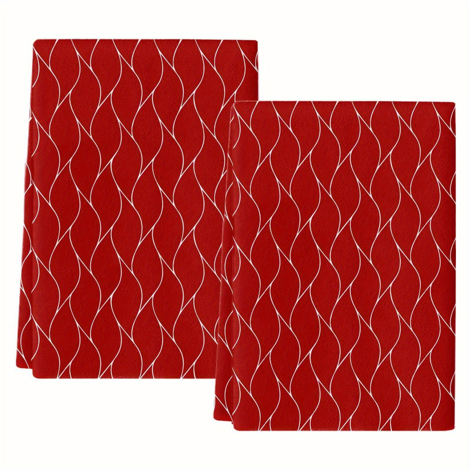 TEMU 2-pack Modern Polyester Kitchen Towels - Super Soft, Absorbent, Washable Knit Fabric Dish Cloths - Space-themed Oblong Tea Towels For Home Decor