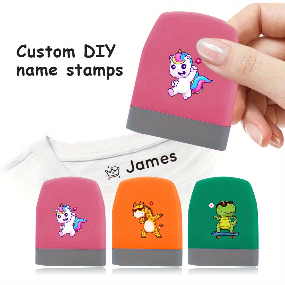 

Custom Cartoon Stamp - Washable & , Personalized Name Seal For School Supplies & Teachers, Ideal For Halloween & Christmas Gifts