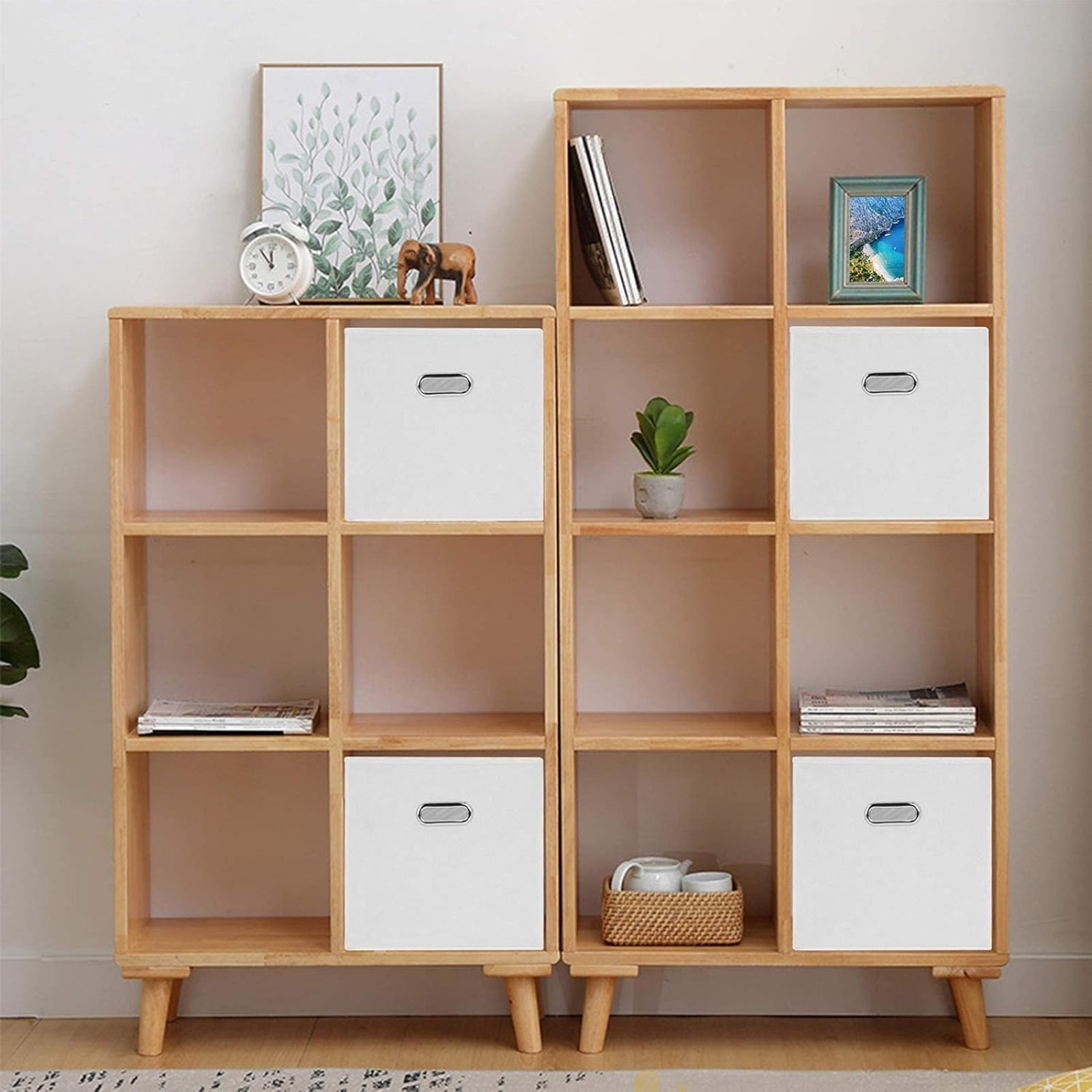 garten kunststoffbox Aufbewahrungsbox LOCARNO 112 cm 50 cm Schwarz FEJKA Topfpflanze, künstlich, drinnen/draußen/Bambus,