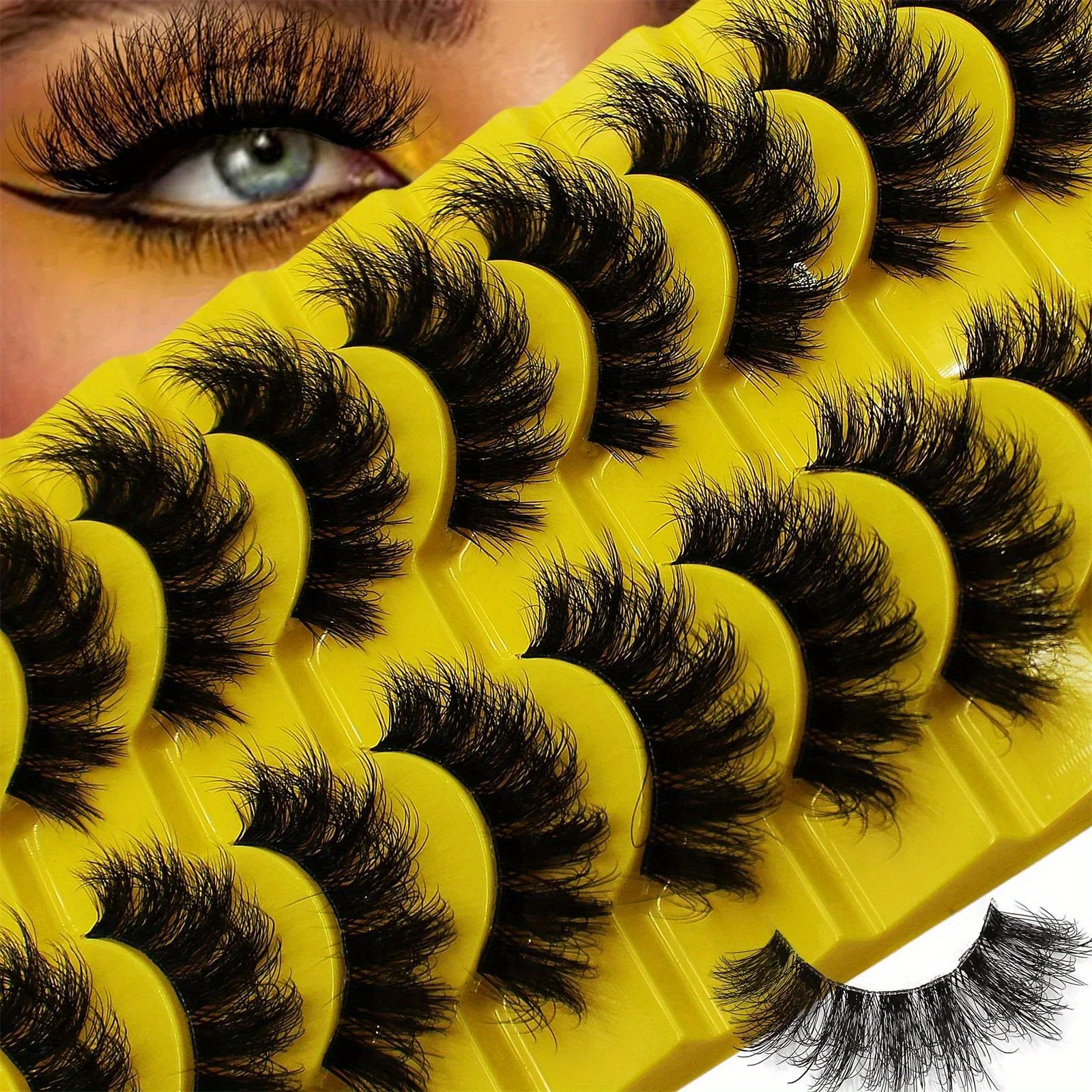 

30 Pairs 3- Fluffy False Eyelashes For Fake Eyelashes Messy False Eyelashes Fluffy Lashes For