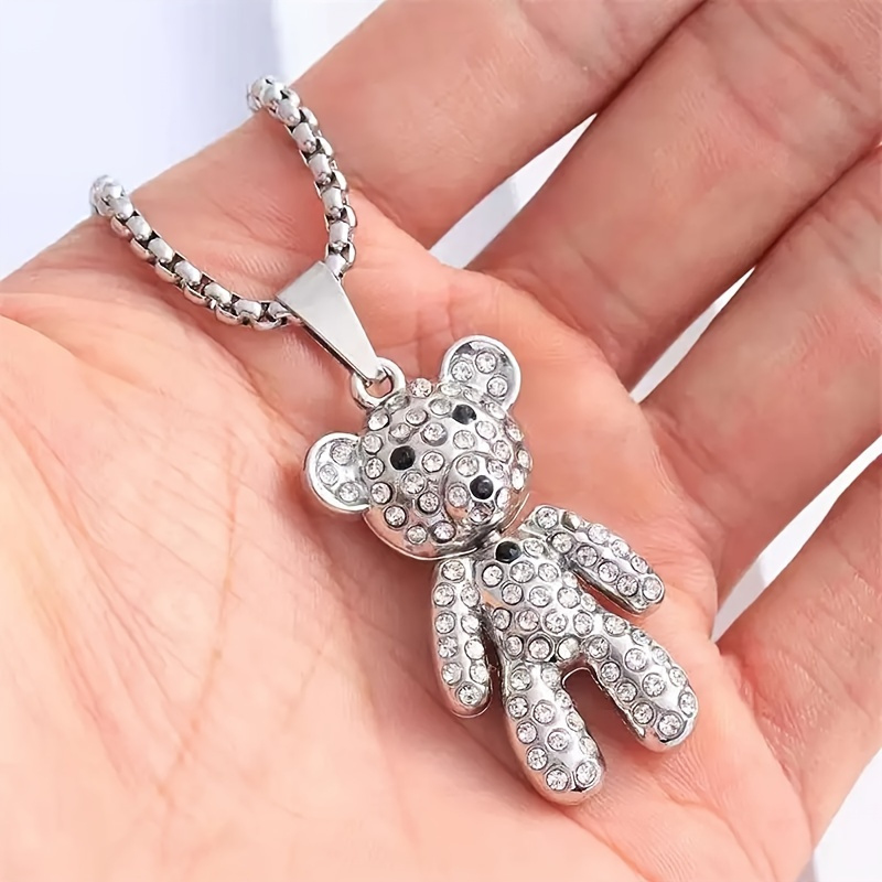 

Adorable Bear Necklace - Shimmering Pendant Jewelry For Boys & Girls - Durable & Fashionable Unisex Design