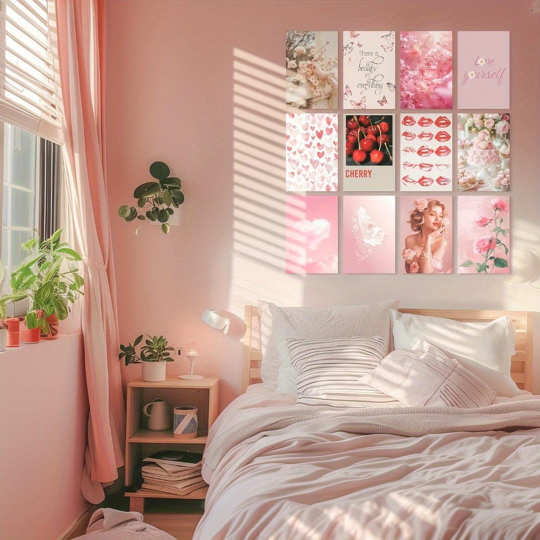 coquette aesthetic set decor posters - Temu