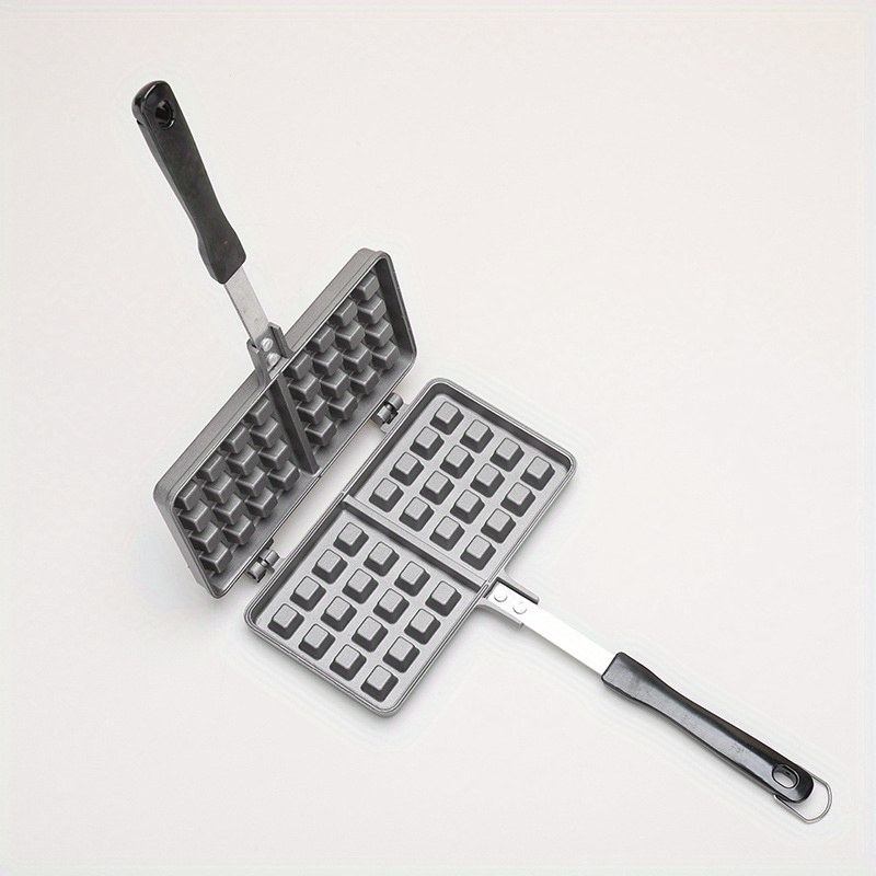 Waffle Maker Pan,Fish Cake Maker Nonstick Bakeware Waffle Maker Pan Aluminum Shape Double Fish Cake Baking Tools Stainless Steel Dessert Frying Pan