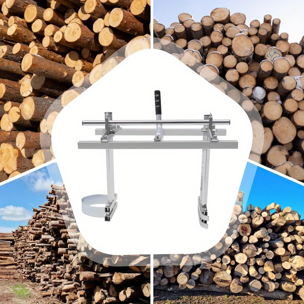 

Portable Chainsaw Mill, Cutting Chainsaw Guide Bar Saw Mill, Bar Milling Planking Wood Lumber Cutting, Fit 14" - 24" Chainsaw Guide Bar Chain Saw Mill Log Planking Lumber Cutting