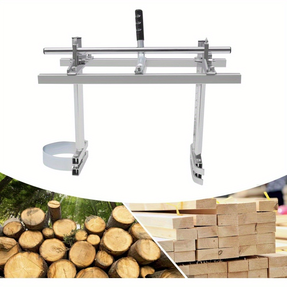 

Portable Chainsaw Mill, Cutting Chainsaw Guide Bar Saw Mill, Bar Milling Planking Wood Lumber Cutting, Fit 14" - 24" Chainsaw Guide Bar Chain Saw Mill Log Planking Lumber Cutting